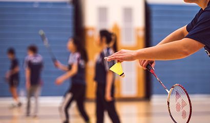 Badminton op Texel