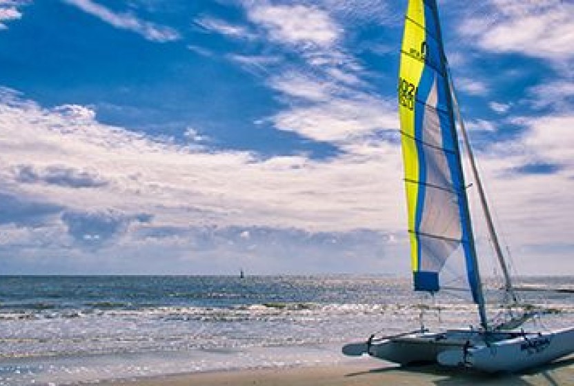 Catamaranzeilen op Texel