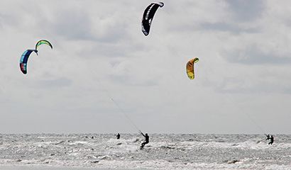 Kitesurfen op Texel
