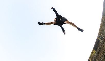 Freerunning op Texel
