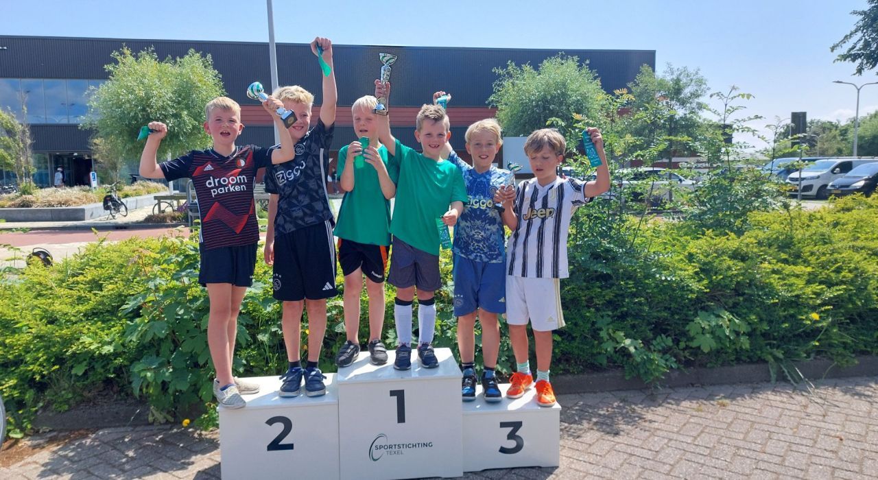 Team Snelle Jelle en Duo penotti een jaar lang Texels kampioen Panna!