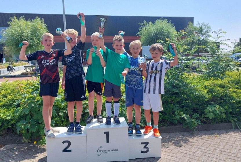 Team Snelle Jelle en Duo penotti een jaar lang Texels kampioen Panna!