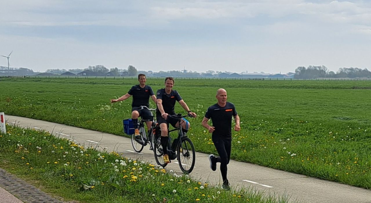 Roparun estafette op zondag 12 mei
