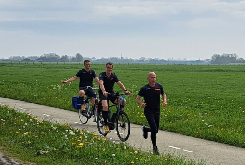 Roparun estafette op zondag 12 mei